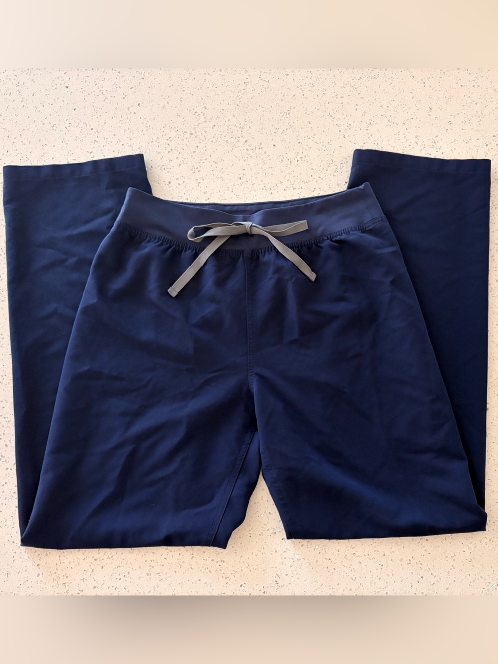 Women's Navy Livingston High Waisted - Basic Scrub Pants - M